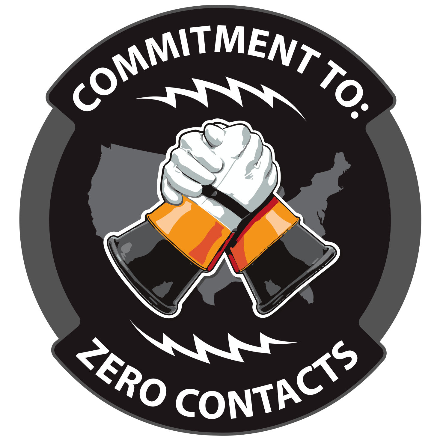 Commitment To Zero Contacts logo.